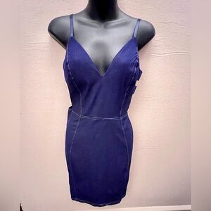 Stretch Faux Denim dress by Entry